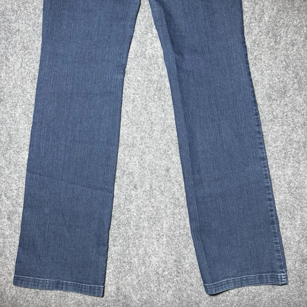 PrAna Jeans Women 10/30 Tall Inseam Blue Mid Rise Straight Organic Cotton Blend